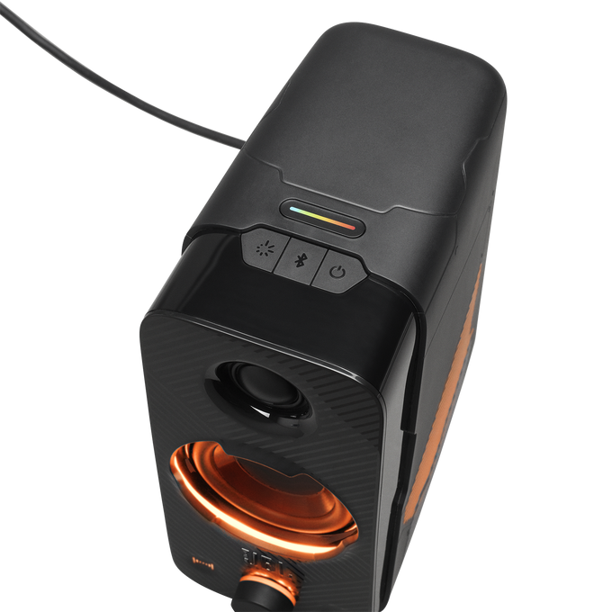 Parlantes JBL Quantum DUO para Gaming con RGB y Sonido Envolvente